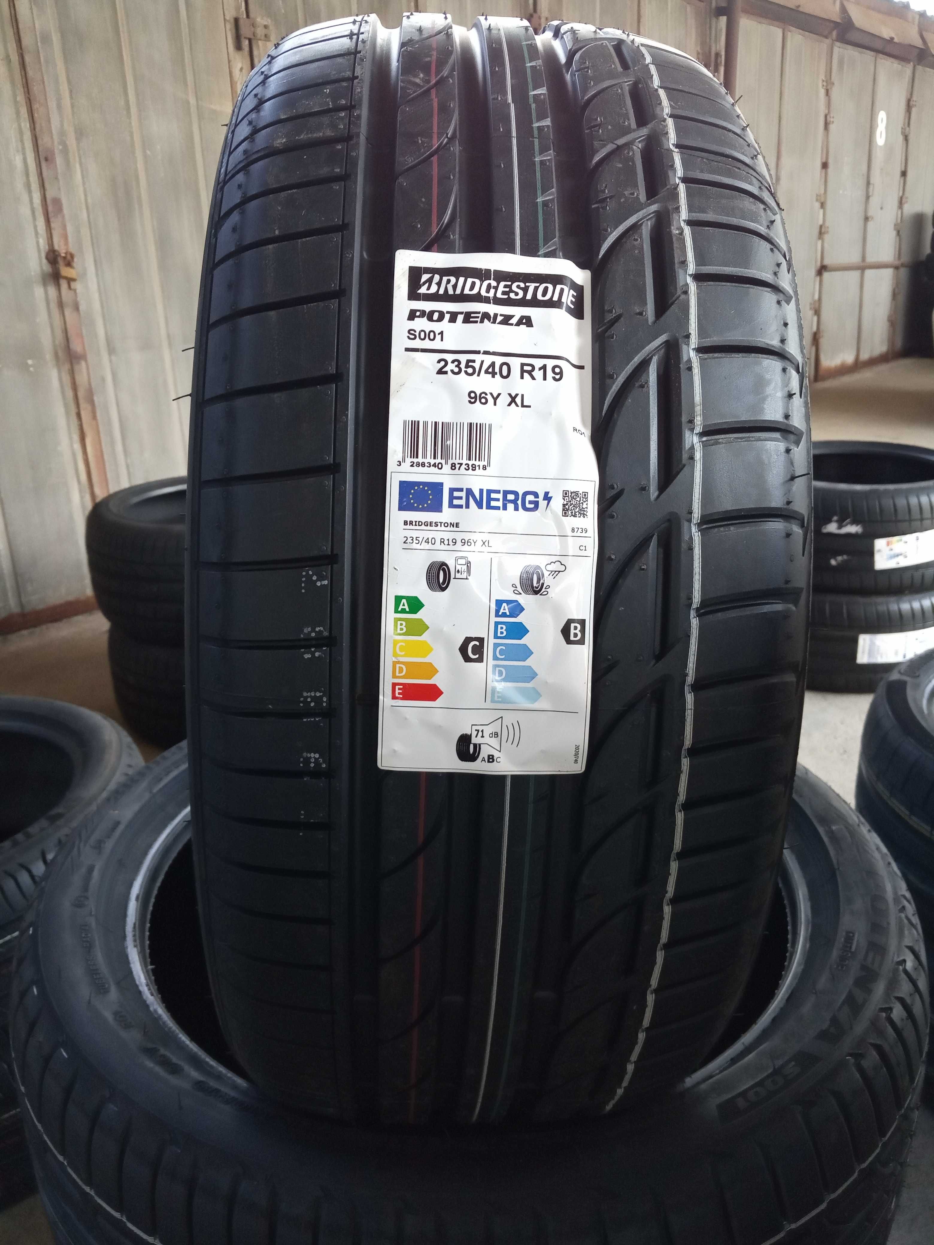 4 Нови летни гуми 235/40R19 Bridgestone Potenza S001 XL RO1 96Y с борд