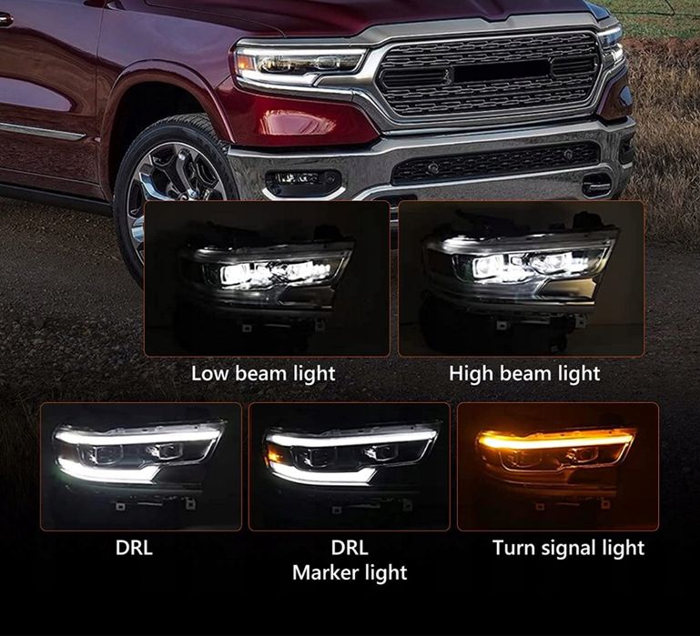 Комплект фарове Dodge Ram 2019+