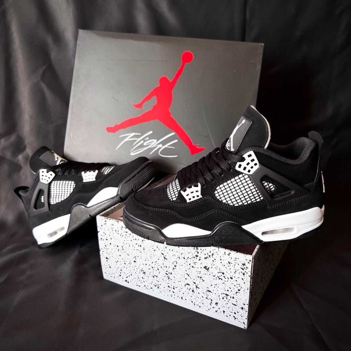 %HALLOWEEN SALE% Jordan 4 White Thunder Nike Jordan Ediție Limtată