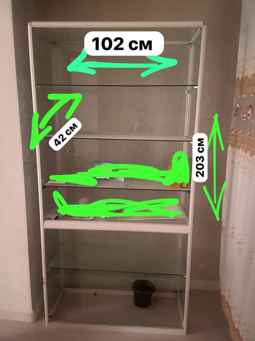 Стеклянный витриналар сатылады Торг Жок