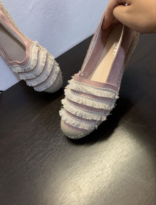 Espadrile noi piele intoarsa marimea 39