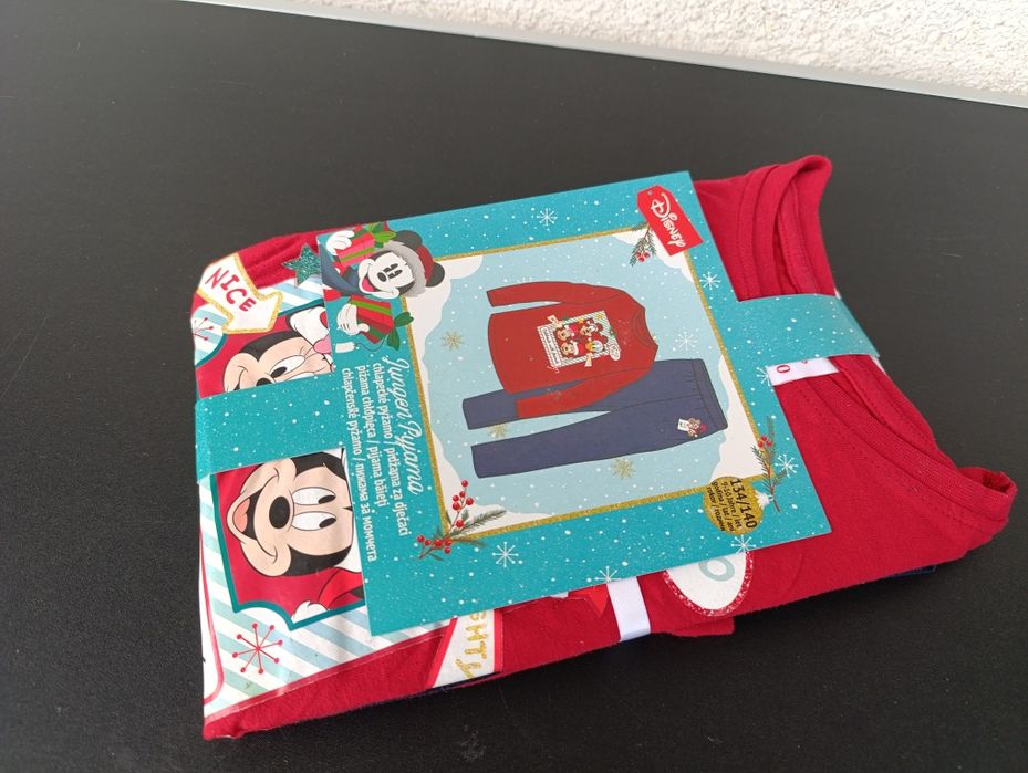 pijamale craciun copii fete baieti disney Mickey Mouse 134 140