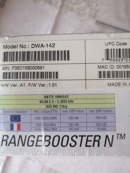 D-Link rangebooster amplificator wi fi