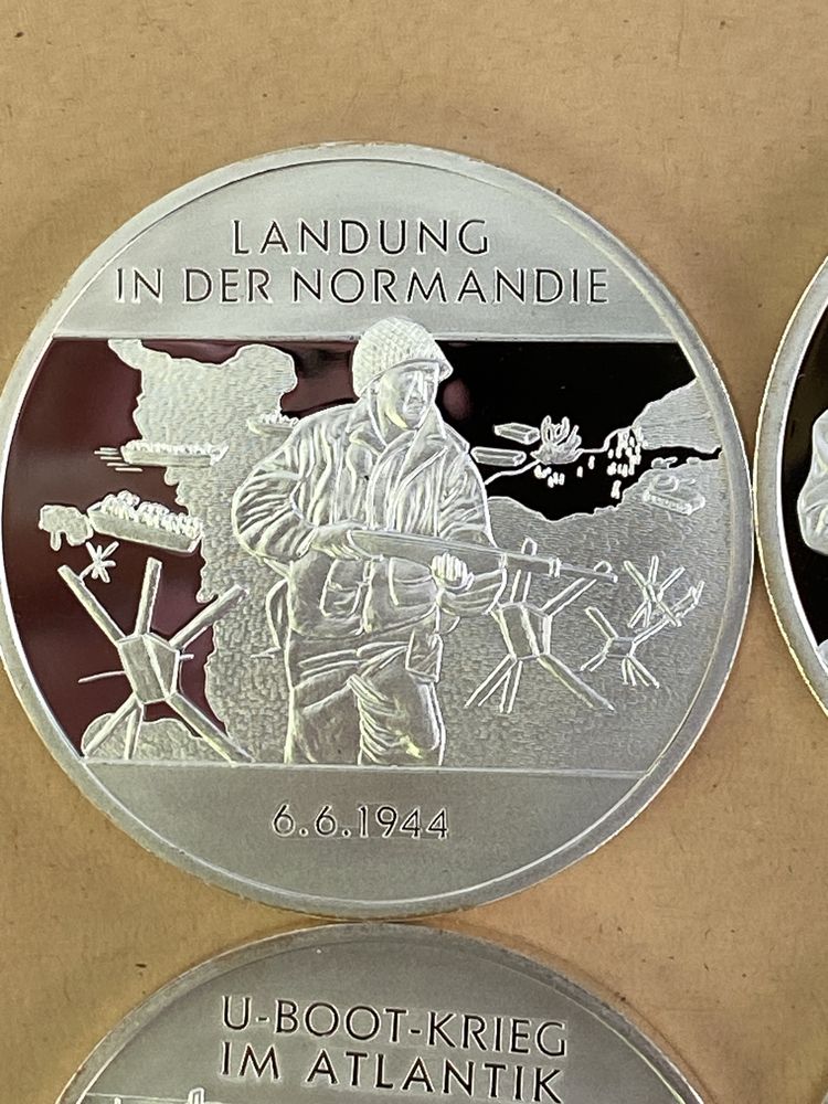 Colectie 4 uncii (monede) argint Germania.  WW2