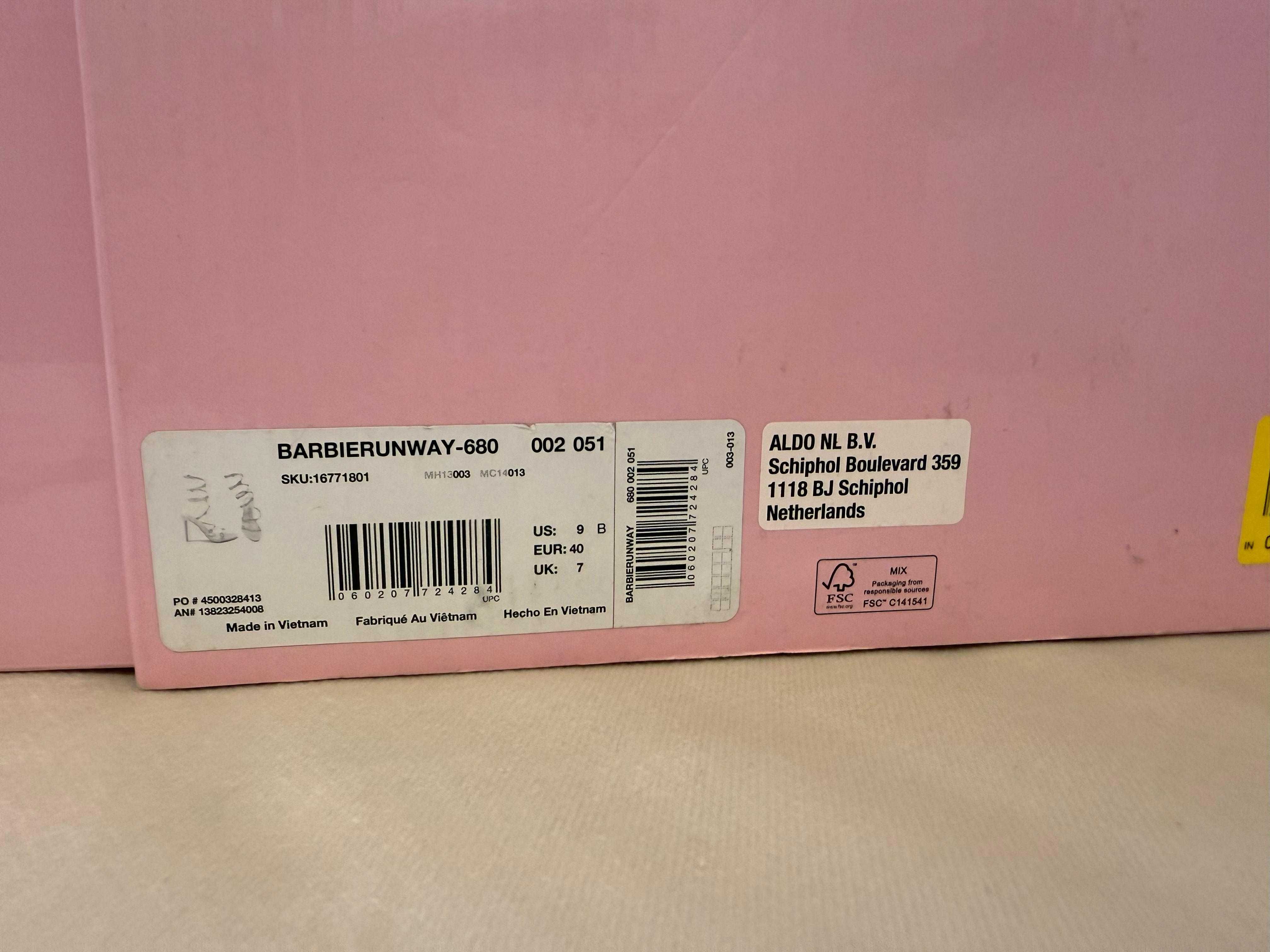 Barbie Runway Sandale cu toc ALDO- light pink EU 40