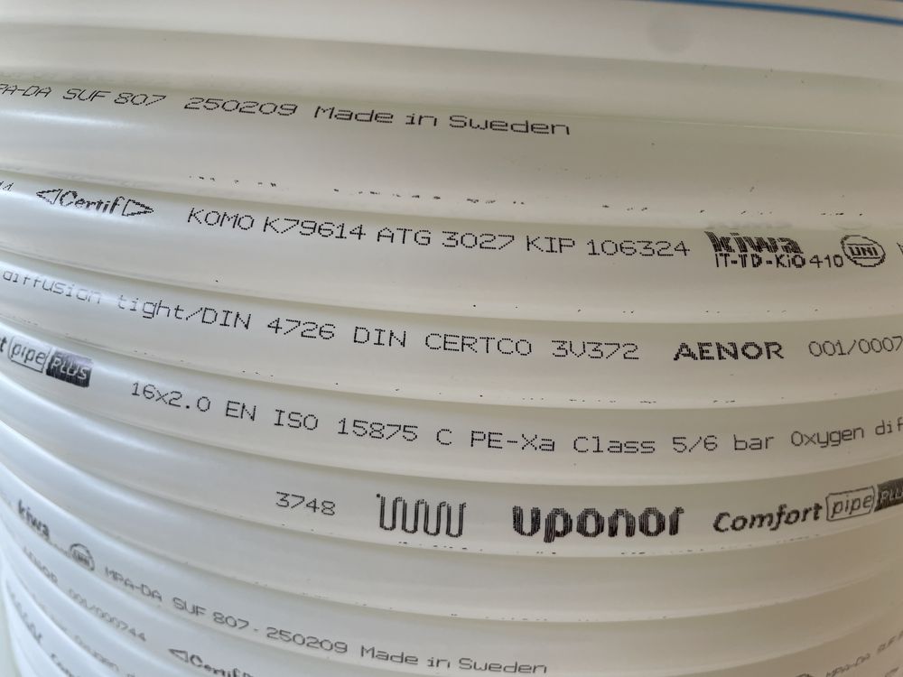 Teava Uponor PE-XA cm 16X2,0  90metri
