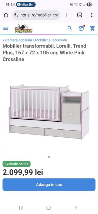 Pătuț bebeluș Lorelli