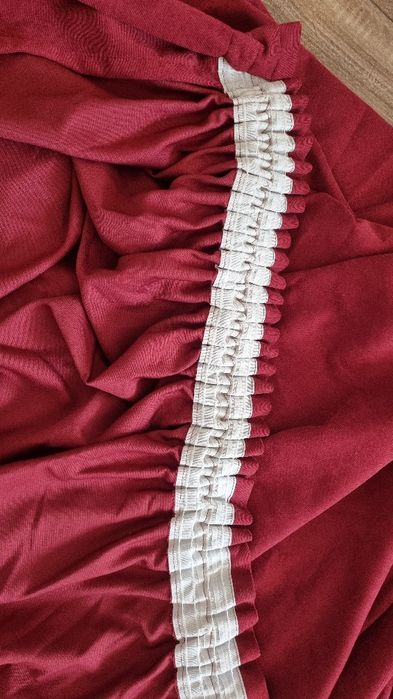 Vand 2 draperii vișinii 185 lungime/200 inaltime