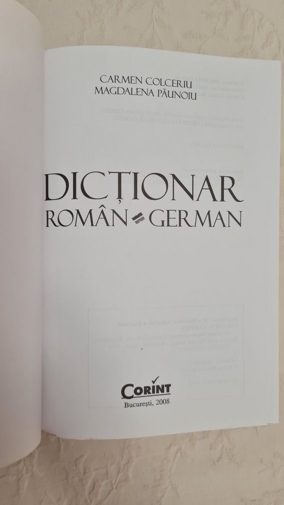 Dictionar Roman German