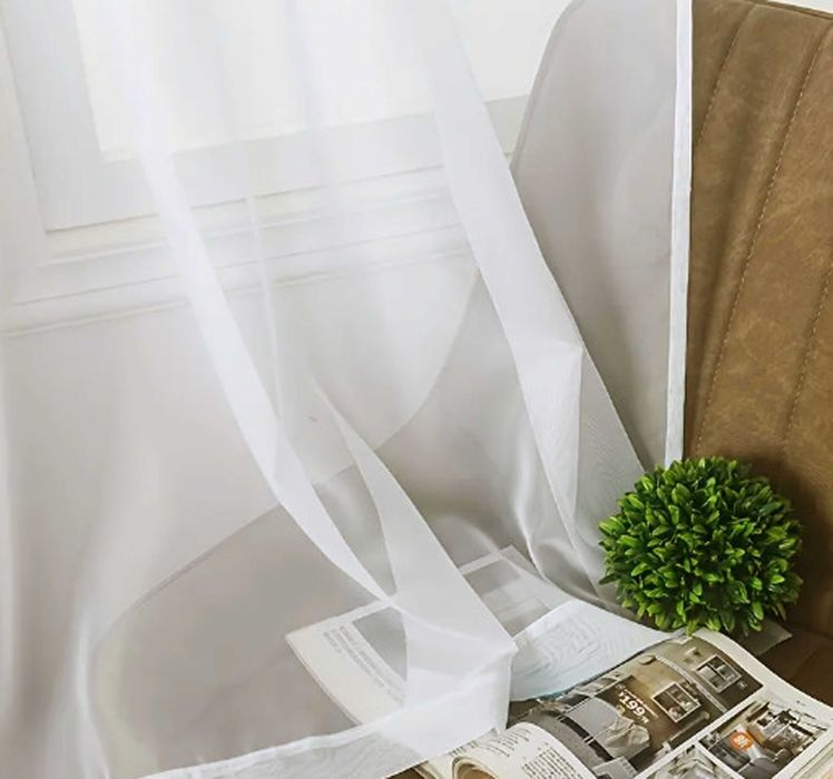 Бели къси пердета-4 броя