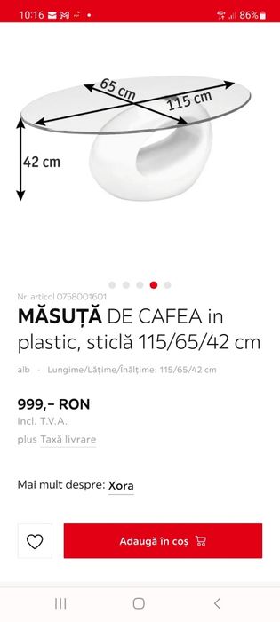 Canapea piele naturală + măsuță servit cafeaua