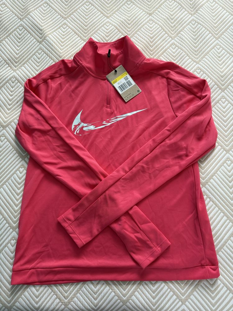 NIKE Дамски комплект DRI-FIT, размер S, цикламено и черно