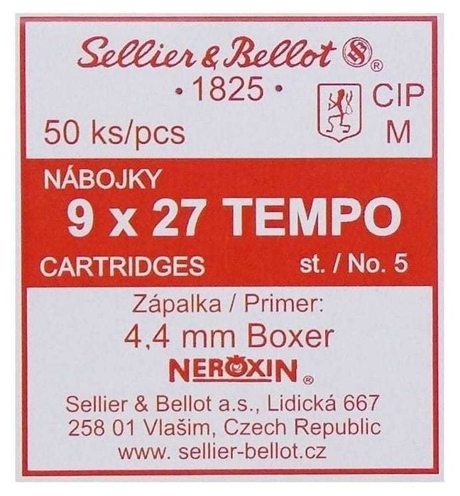Capse pentru asomator 9 x 27mm, 50buc, S&B, cele mai puternice