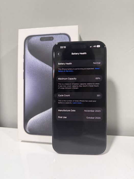 iPhone 15 Pro Blue Titanium 256GB
