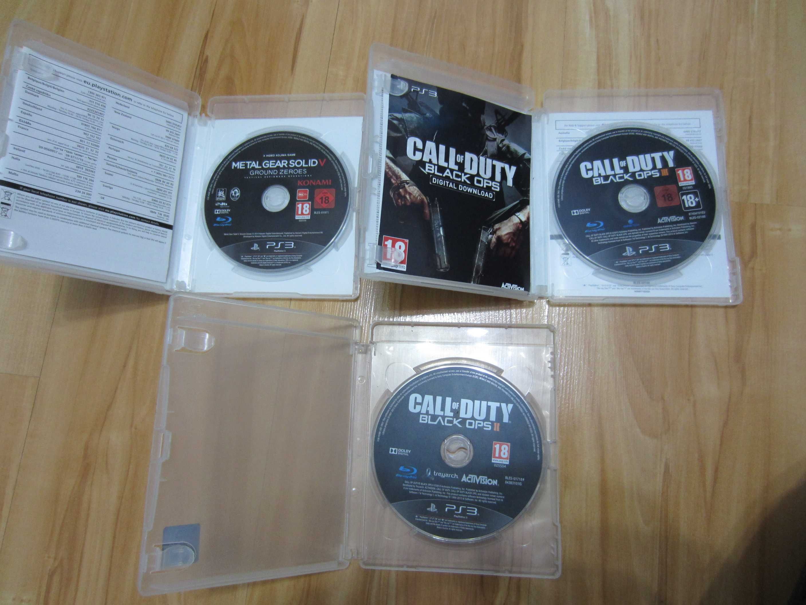 3 Jocuri PS3 Metal Gear Solid 5,Call of Duty Black Ops 2 si 3 -ieftine