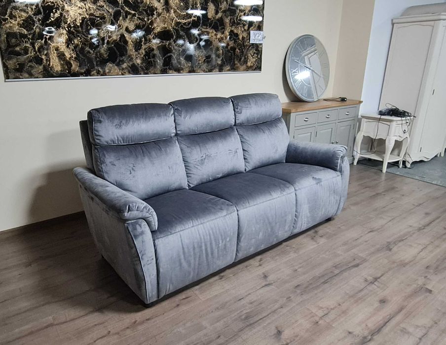 Сив диван тройка от плат плюш