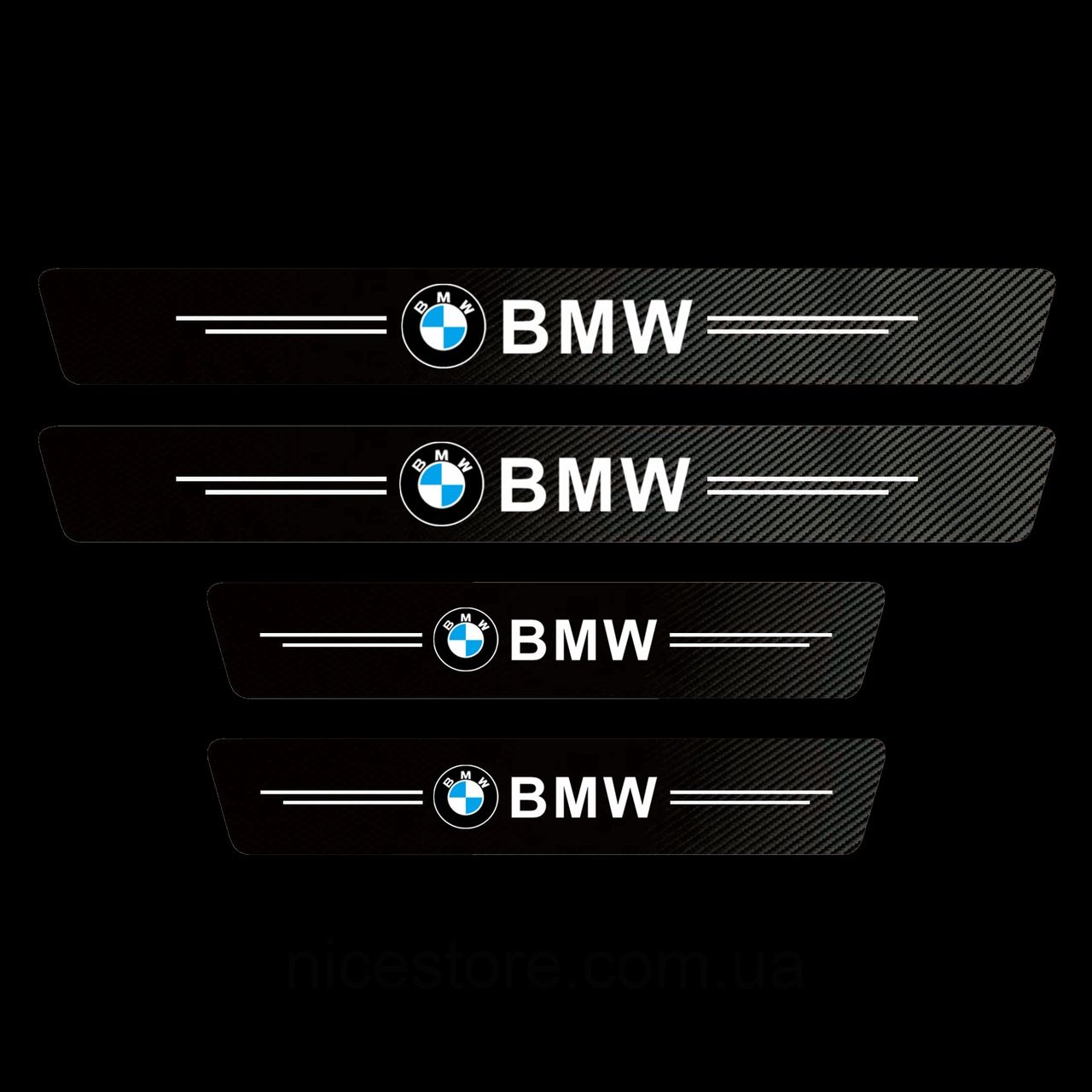 Set 4 Ornamente Protectie Praguri Stickere BMW