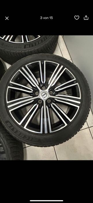 Vând jante cu anvelope iarnă originale Volvo 235 45 r18 s60 s90
