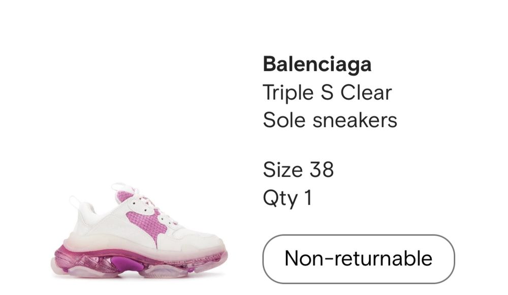 Balenciaga Triple S Clear Sole