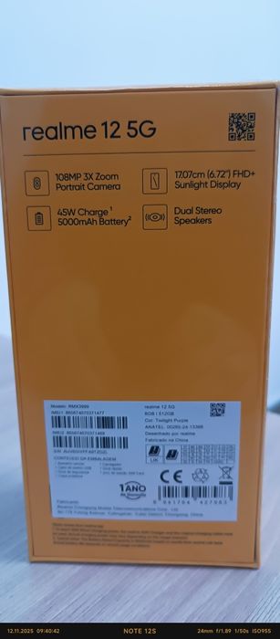 Продам смартфон Realme 12 5g