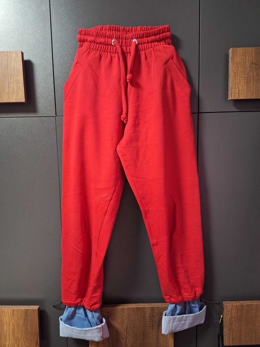 Спортно долнище с дънков крачол