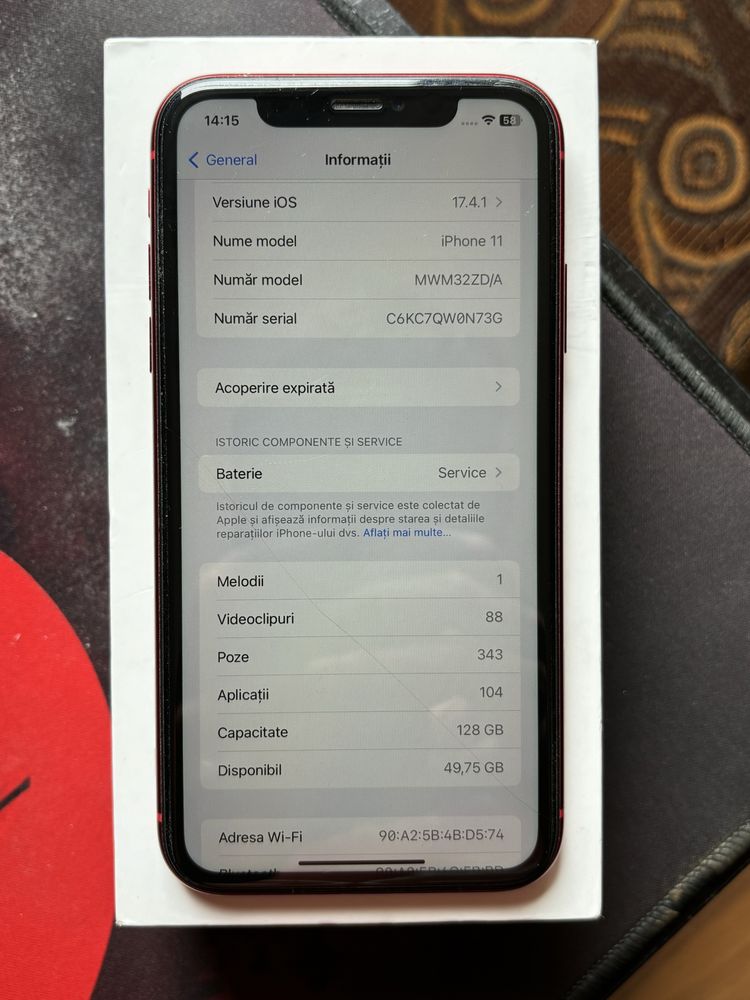 Iphone 11 128GB Red