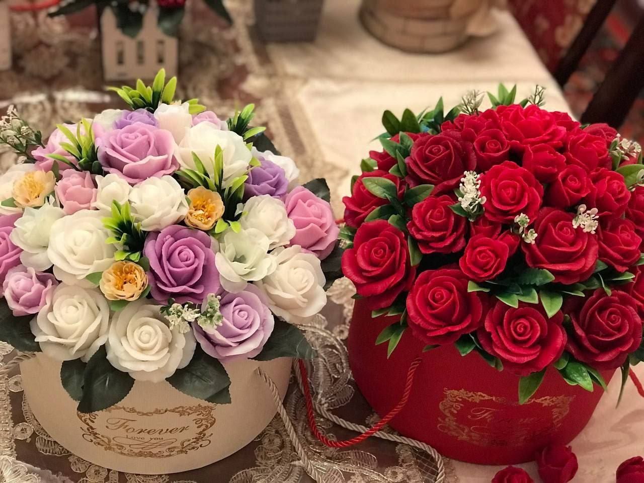 Совунли гуллар сувинерлар