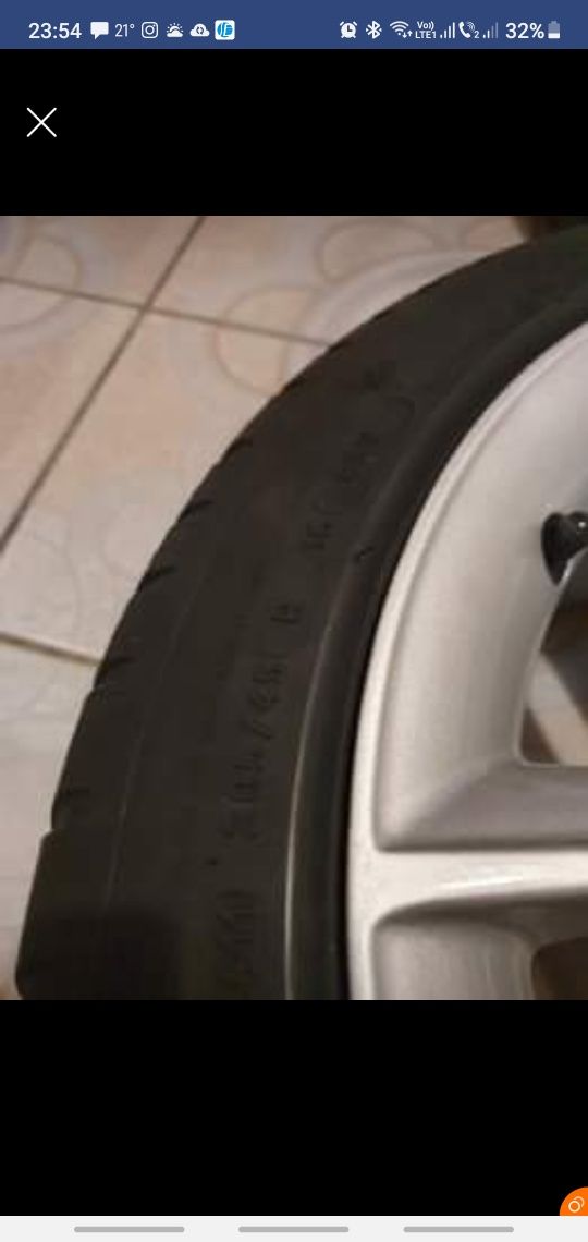 Roata " jante si cauciuc" 16"205 45 cauciucuri Michelin pilot sport va