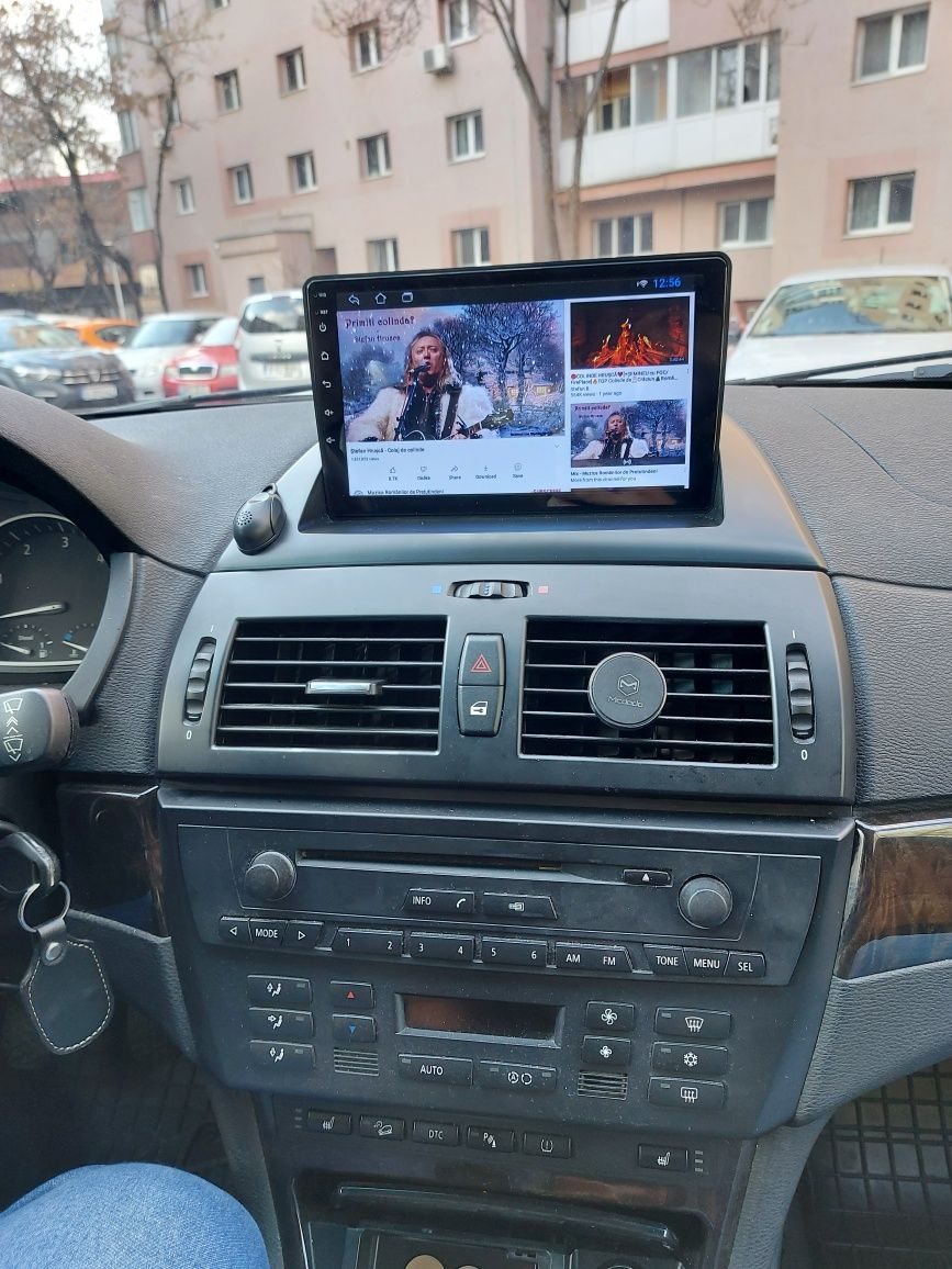 Navigatie Android BMW X3 e83 Waze YouTube GPS USB casetofon