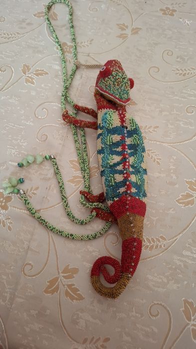 Дракон -клач из чешского бисера