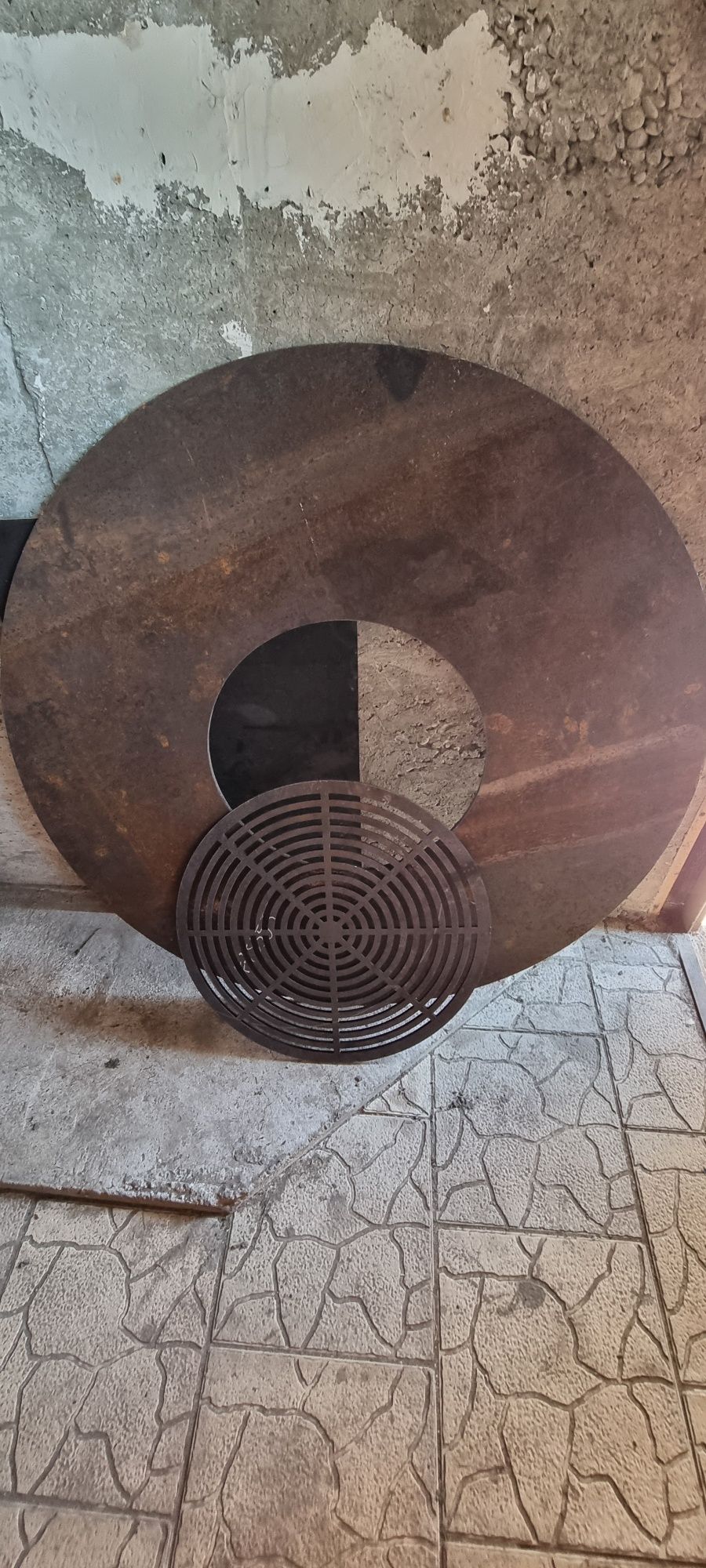 Gratar plita 8 mm 1m diametru