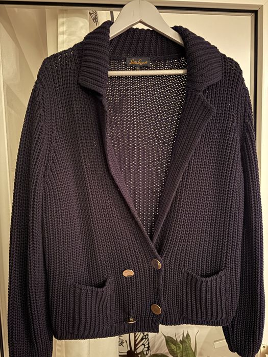 Pluover bleu marin Luisa Spanioli