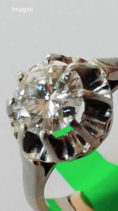 Inel aur, diamant 1crt, culoare G, claritate SI1, (Ekymv)