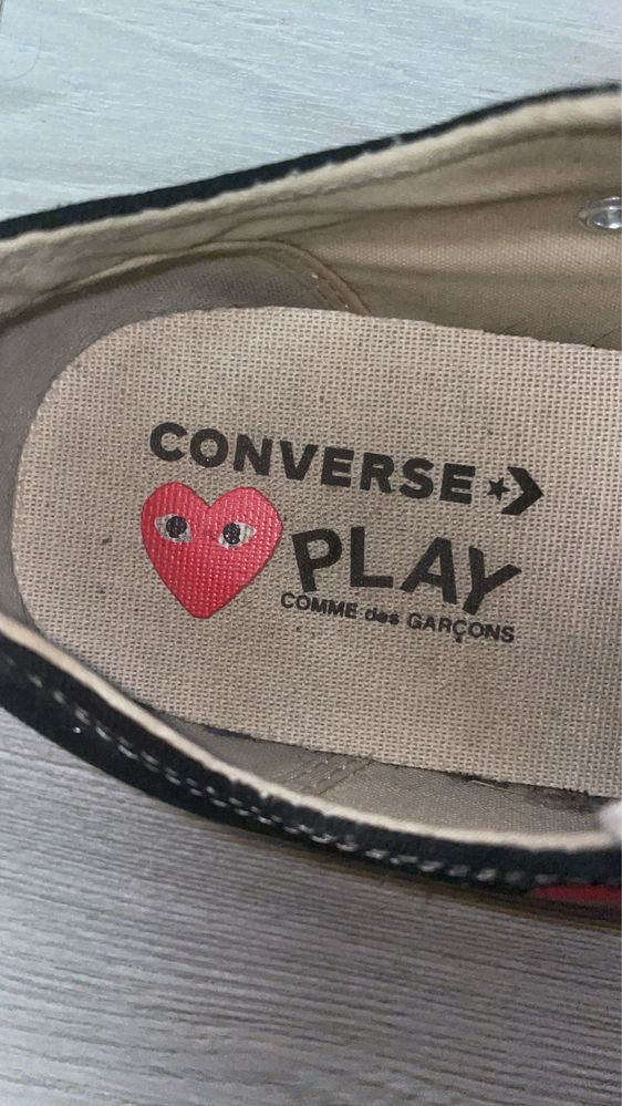 Converse x Comme des Garcons PLAY Chuck Taylor 70 Low Top Red Sole