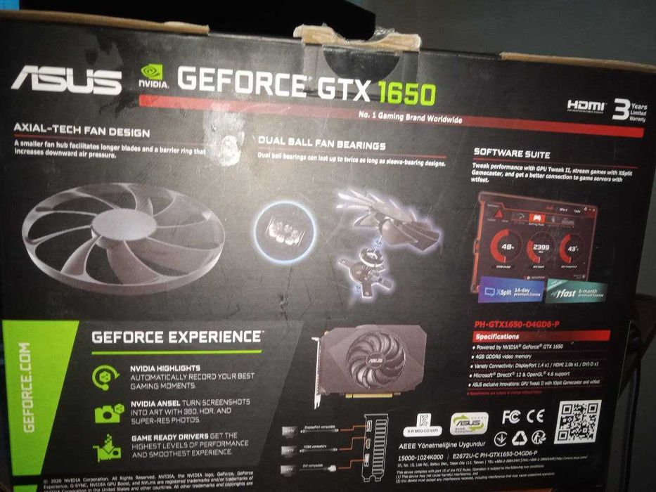 Asus GTX 1650 Phoenix OC 4gb (gddr6)