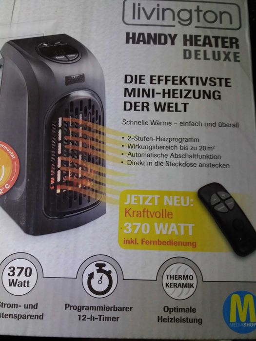 Aeroterma rotativa sau fixa 2 trepte caldura 400W 1200W ventilator aer