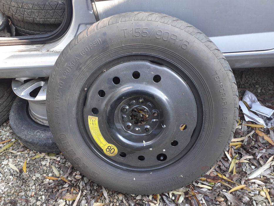 Roata rezerva SLIM Dacia Renault Mazda Kia Hyundai  155 90 R16 5x114.3