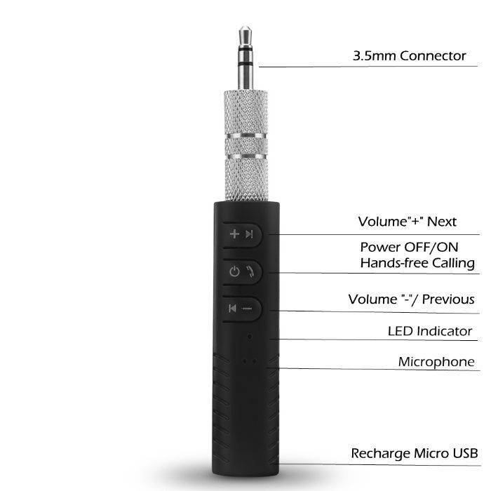 Adaptor bluetooth audio auto