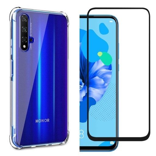 Husa Silicon Anti Soc + Folie Sticla 11D - Huawei NOVA 5T