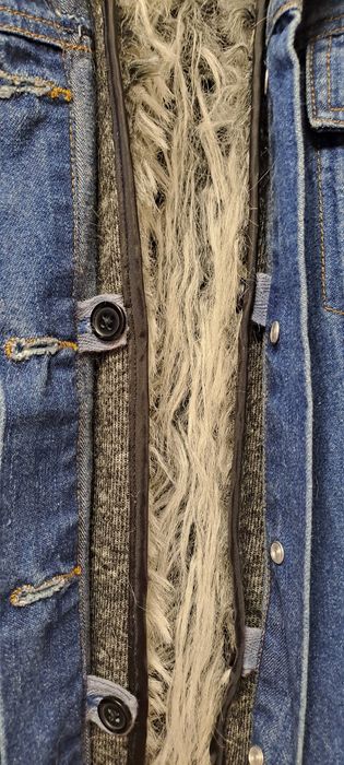 Дънково яке ONLY размер L с пух