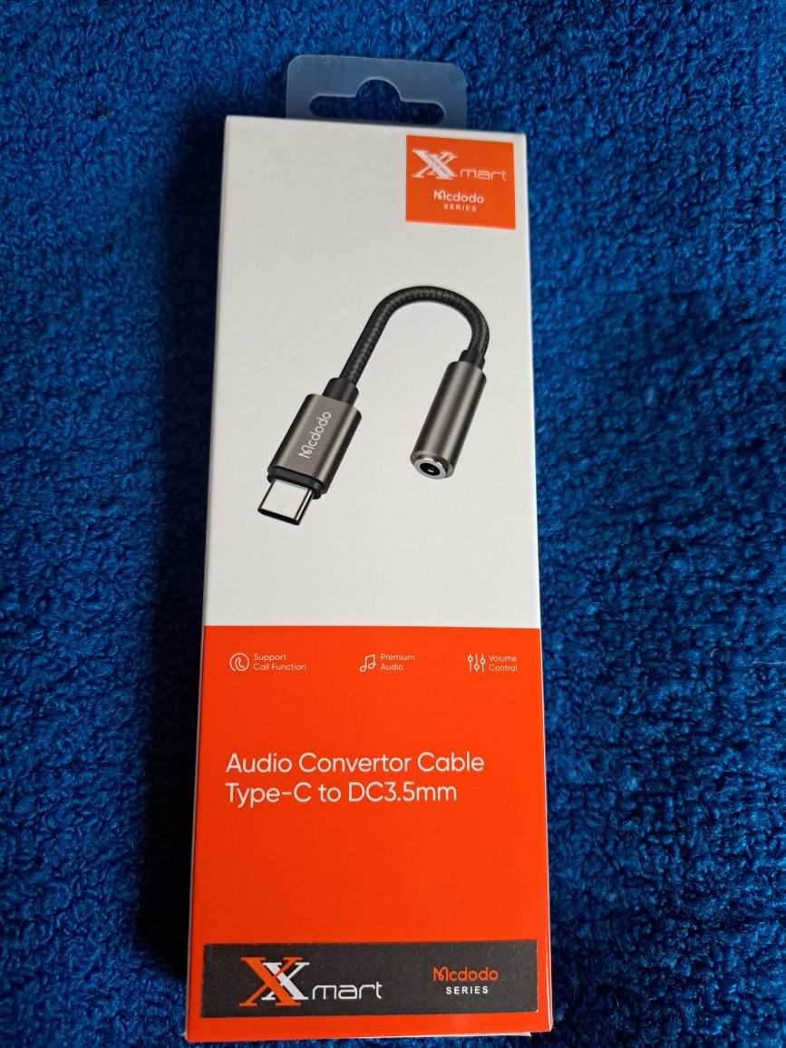 Преходник Тип C - Аудио жак 3,5mm (USB Type C - 3,5 mm Audio jack)