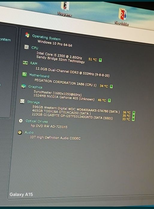 Unitate pc i5,12gb, gt410