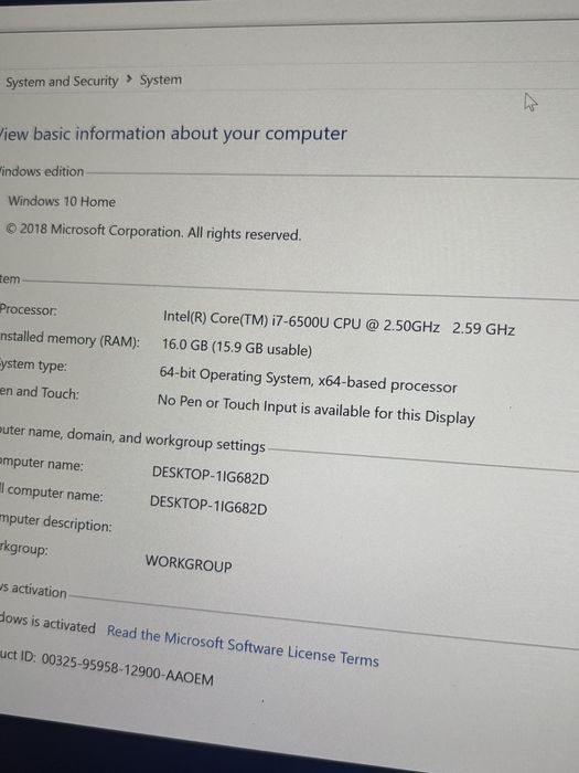 Asus Gaming• procesor i7• 16gb ram• Nvidia GTX• Display 4K