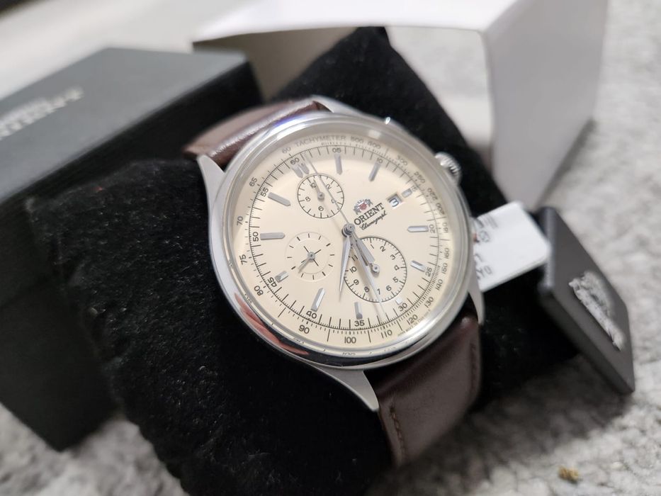 Ceas ORIENT barbatesc , nou, maro/bej