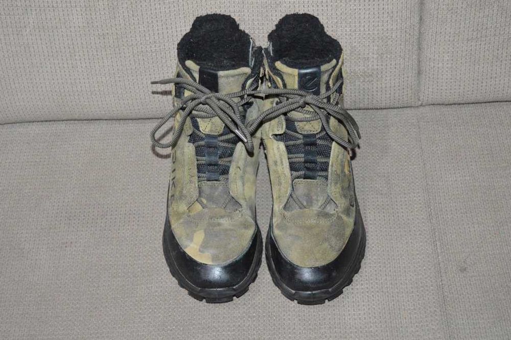 Ghete piele copii ECCO Exostrike 34 Gore-tex imblanite