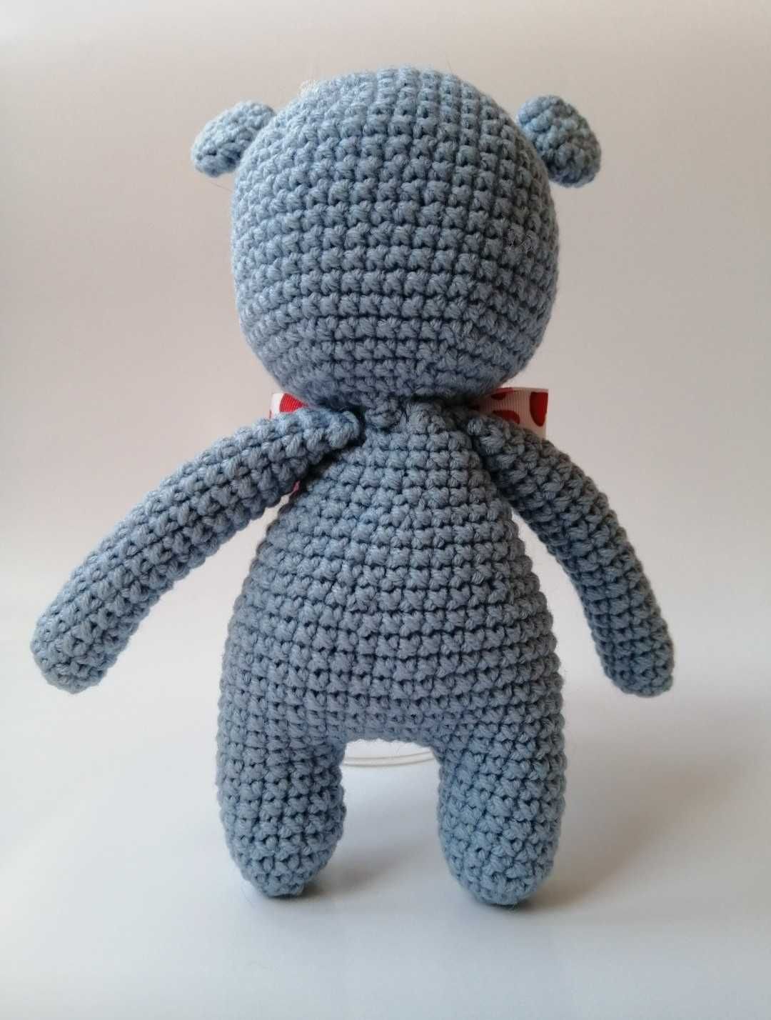 Плетена играчка - Хипопотам с папийонка