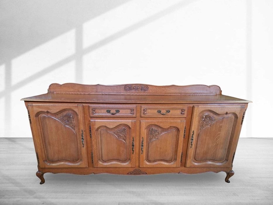 Контрабюфет дресоар от дъбов масив в стил "Луи XV"