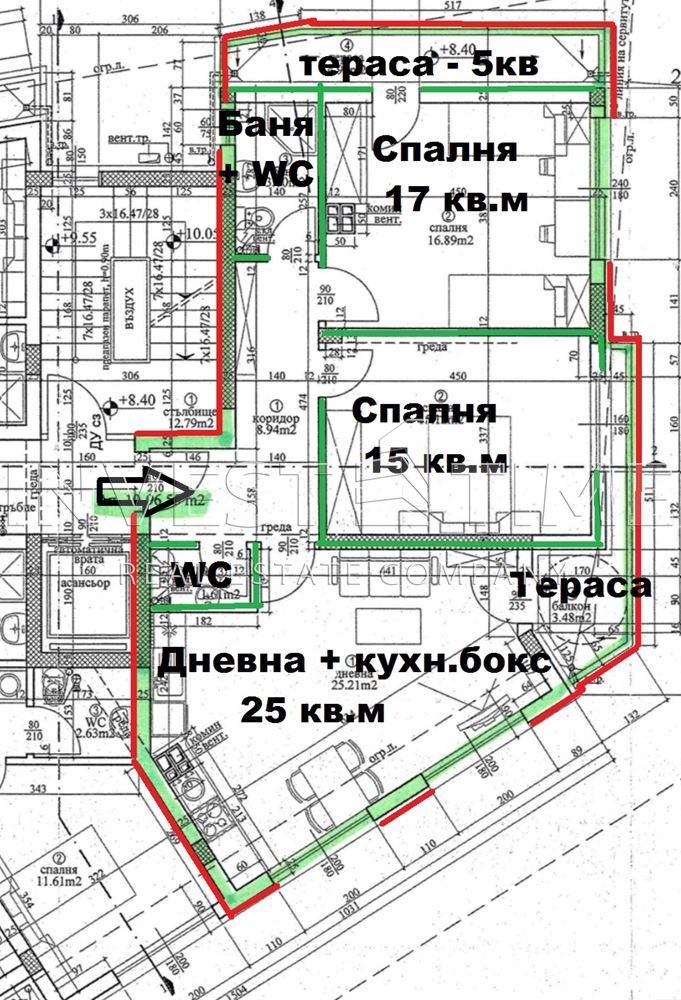 3-стаен в Варна-Базар Левски площ 117 цена 210700