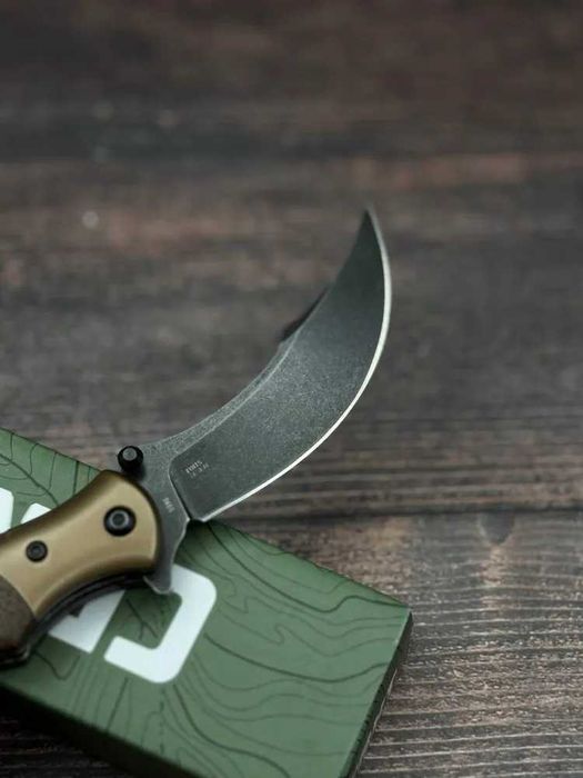 Cutit pliabil Briceag CRKT Ritual Compact Micarta CR-7465, Stil Persan