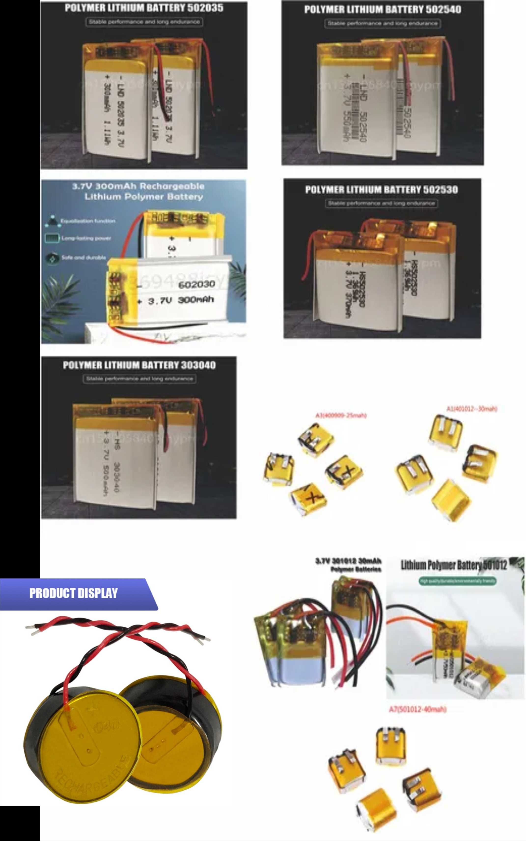 Продам новые Lipo аккумуляторы емкостью до 3500mAh